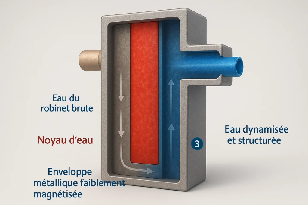 principe de l'eau magnétisée